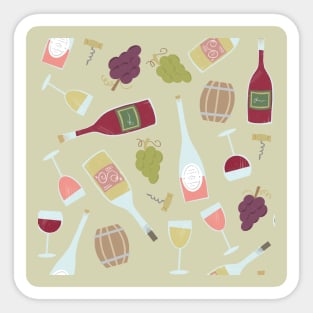 Wine Pattern Sticker